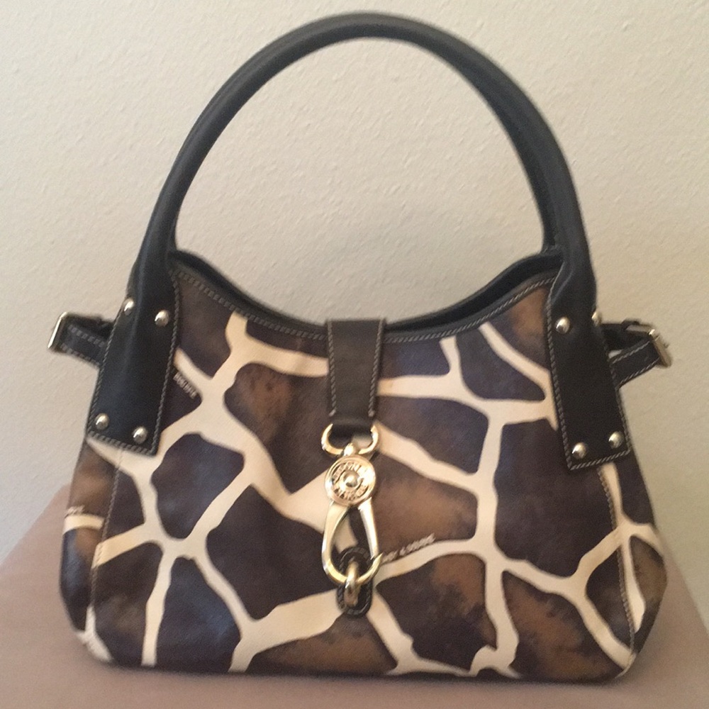 Dooney & Bourke Leather Lock Logo  Lg/Giraffe